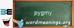 WordMeaning blackboard for pygmy